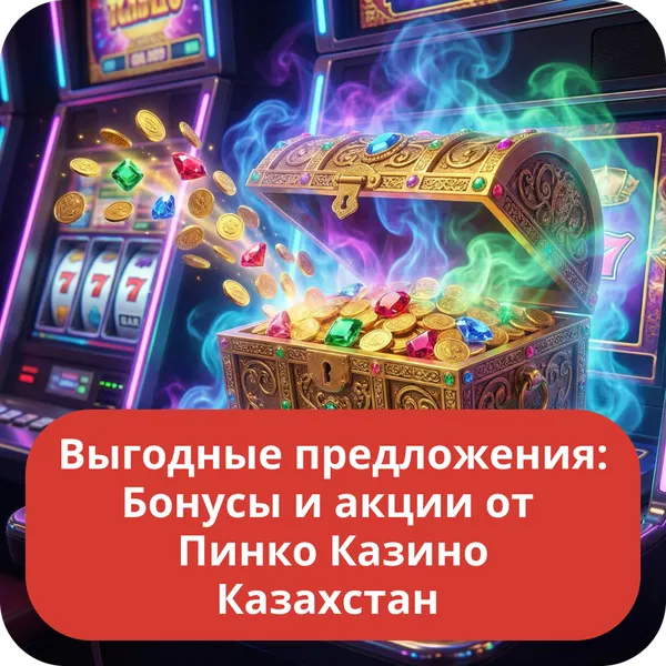 Выгодные предложения: Бонусы и акции от Пинко Казино Казахстан
